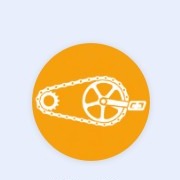 WaxOn app icon &mdash; bicycle chain and chainring